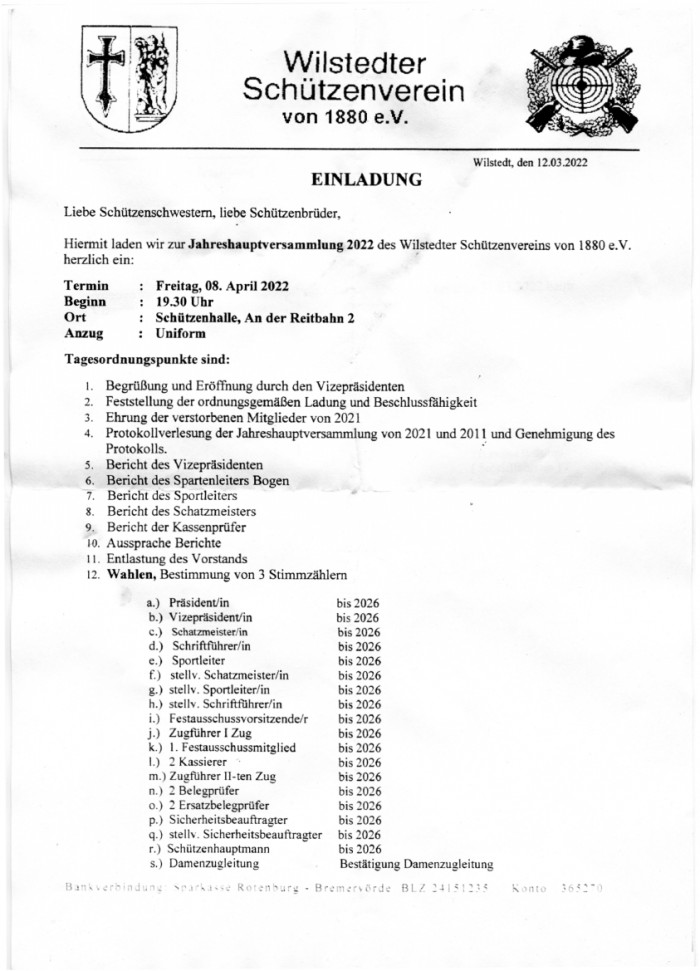 Generalversammlung 2022