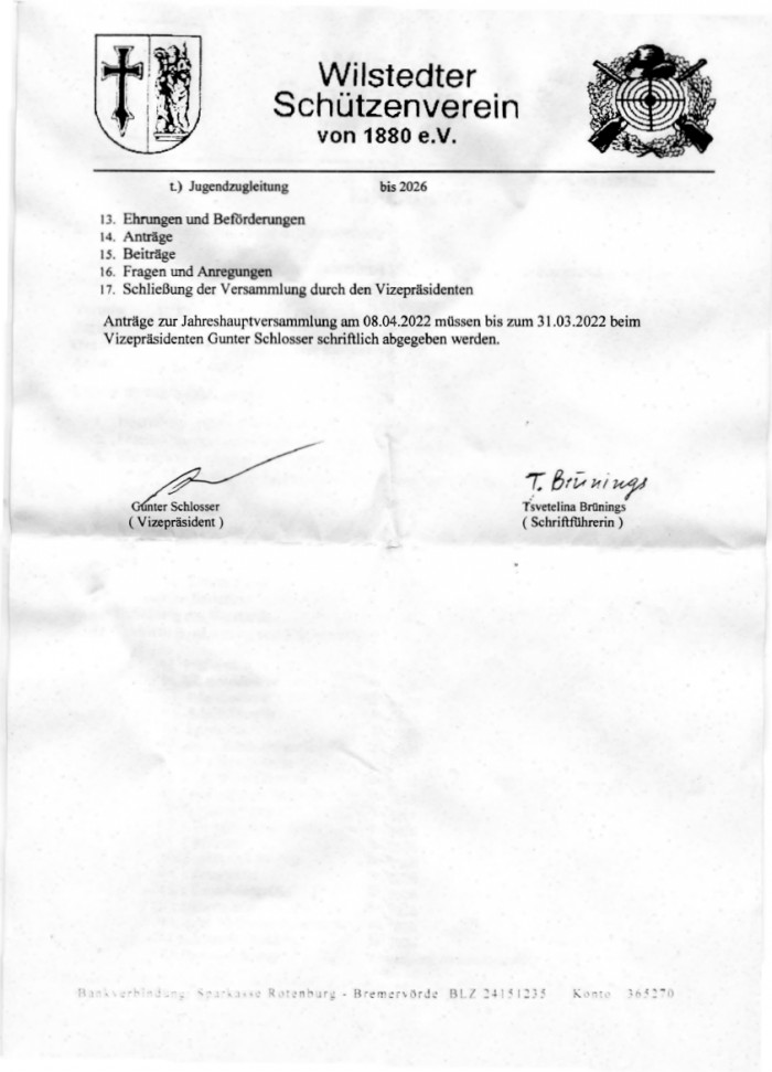 Generalversammlung 2022